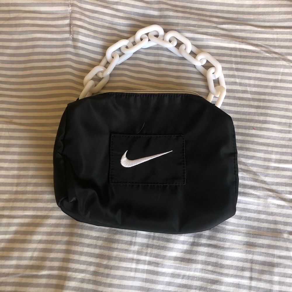 Reworked Black Nike Chain Bag